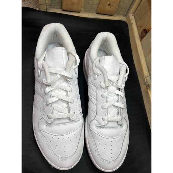 Adidas Mens White Sneakers Low-Top Size 11.5 Comfortable Casual Shoes Classic - Picture 3 of 9